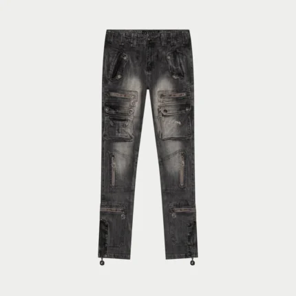 God Speed Flare Premium Cargo Pants (Grey Wash)