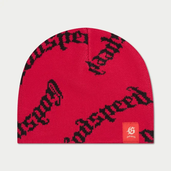 God Speed OG Logo Beanie (Red )