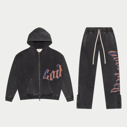 OG Logo Sweatsuit V2 (Vintage Black & Orange)