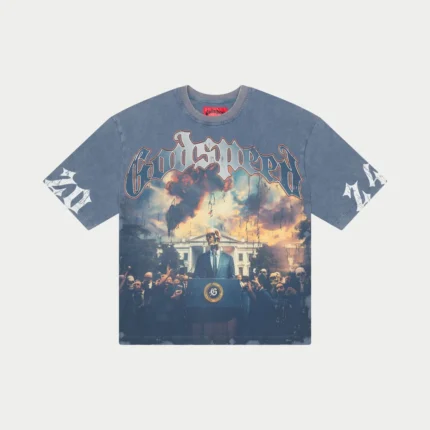 God Speed V.O.D 2024 T-Shirt (Navy wash)